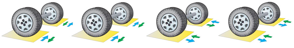 VLT suspension tester / play detector shakers