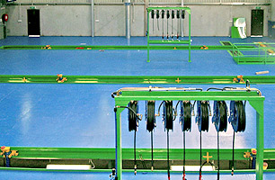 Suspended Ceiling Pit with Lubrication Gantry's and Side Access Stairs & Tunnels