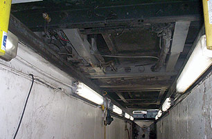 Old workshop pit before upgrade & restoration