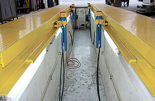 workshop service pit upgrades, repair and refurbishment