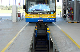 suspended cieling workshop pits for trucks, buses and other heavy vehicles