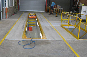 workshop service pit upgrades, repair and refurbishment